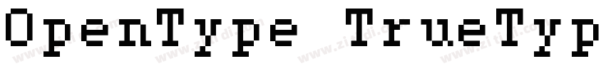 OpenType TrueType字体转换